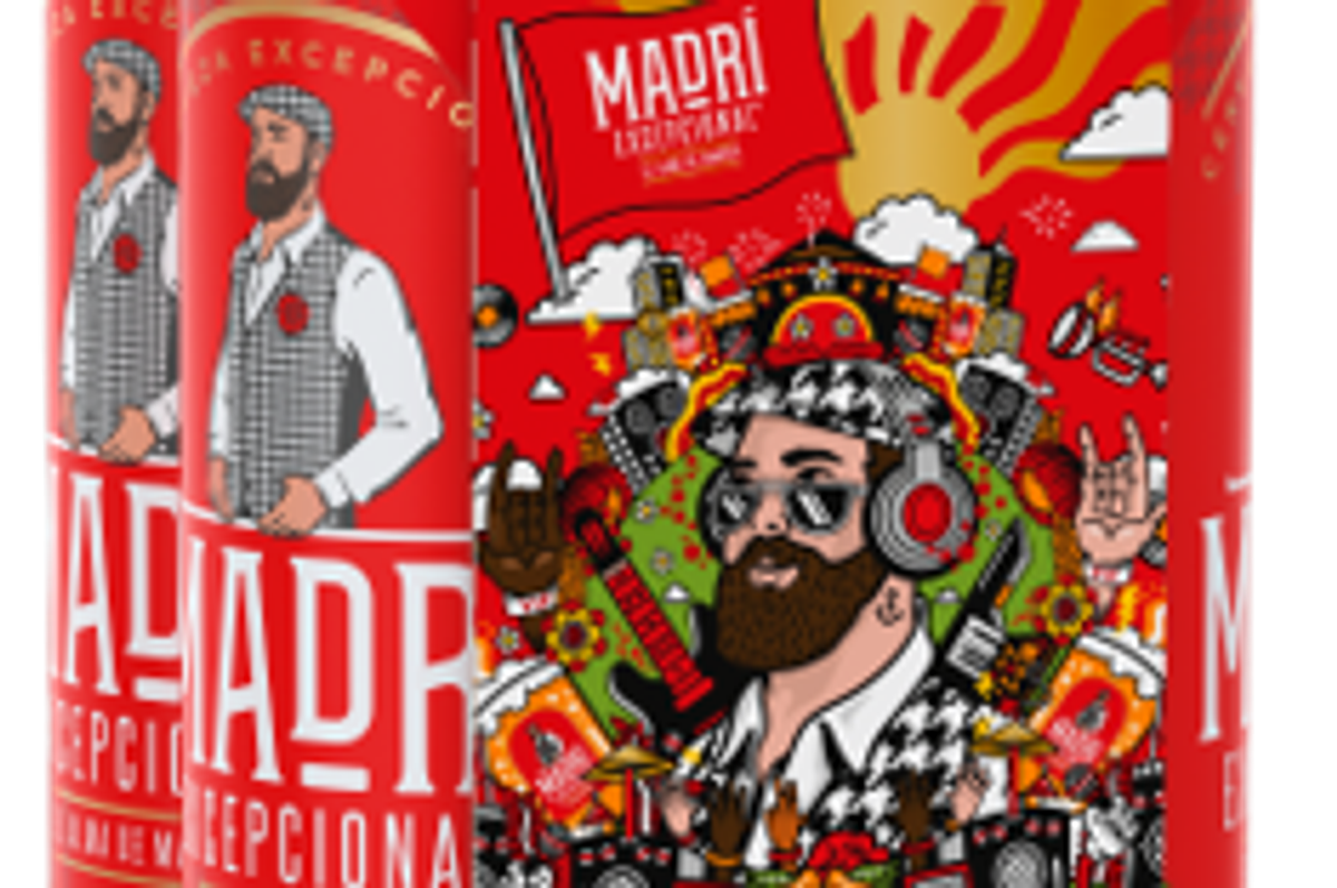 Limited-edition Madrí Excepcional beer pack promoting All Points East VIP ticket giveaway