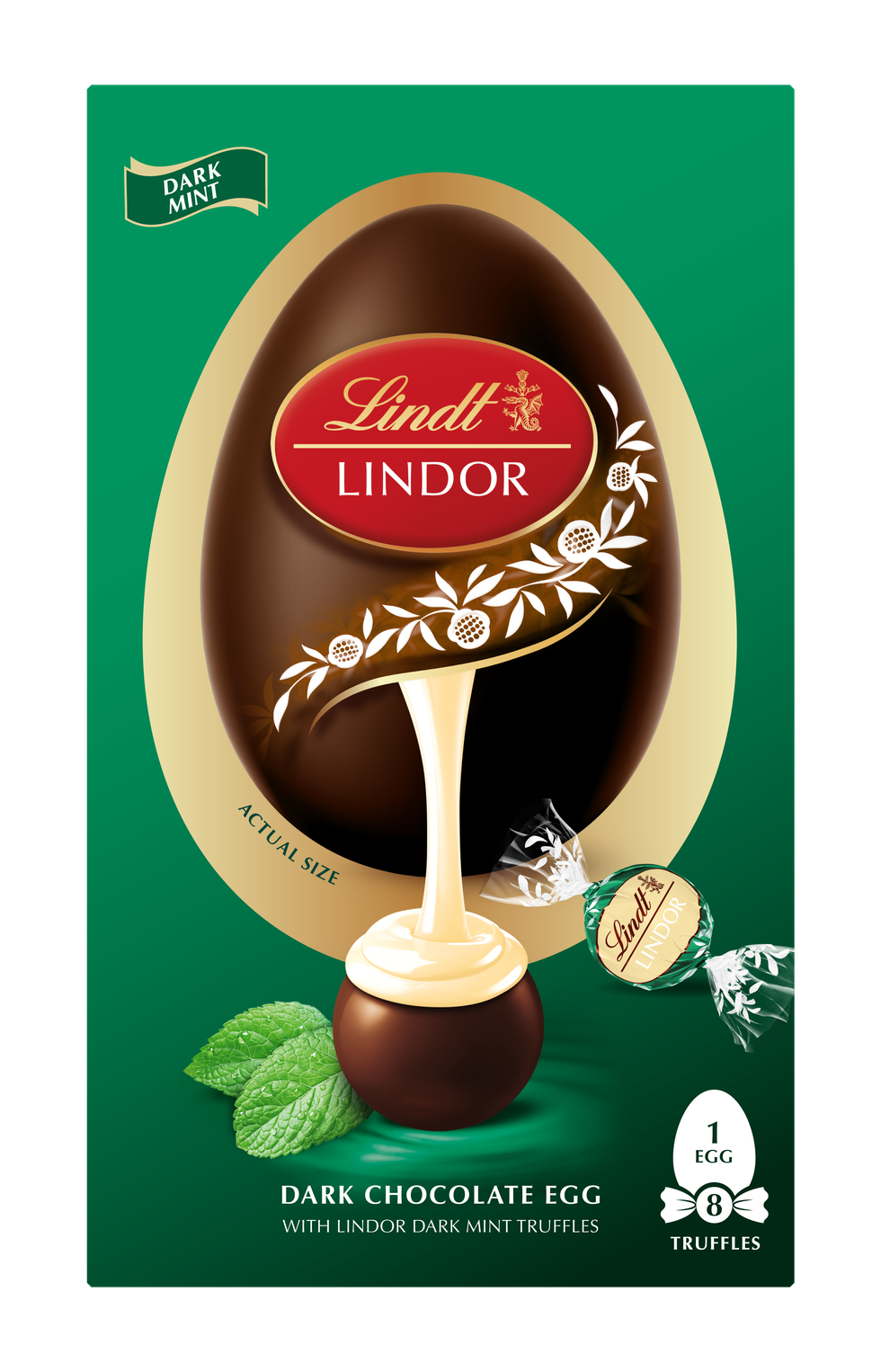 LINDOR Dark Mint Chocolate Easter Egg