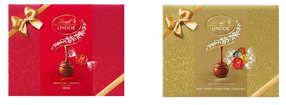LINDOR Milk Gift Box and LINDOR Gold Assorted Gift Box