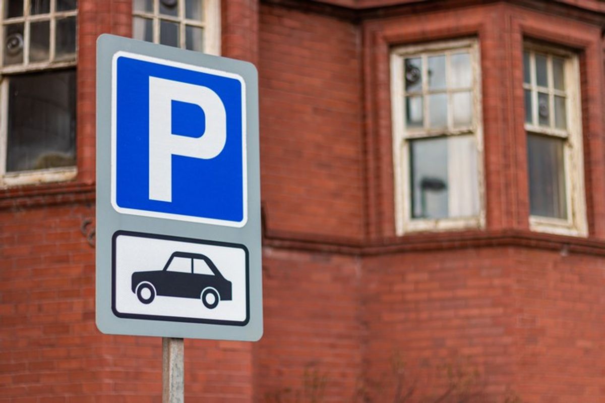 local parking areas sign board