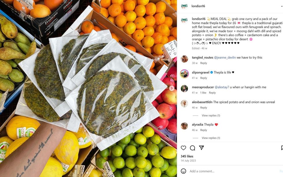 Londis N16 Instagram page with over 10,800 followers