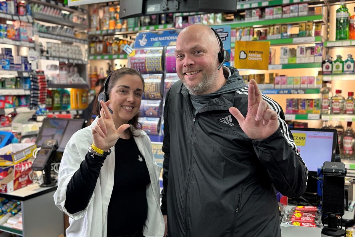 Londis Solo Convenience store in Glasgow, showcasing new security headsets and upgrades.