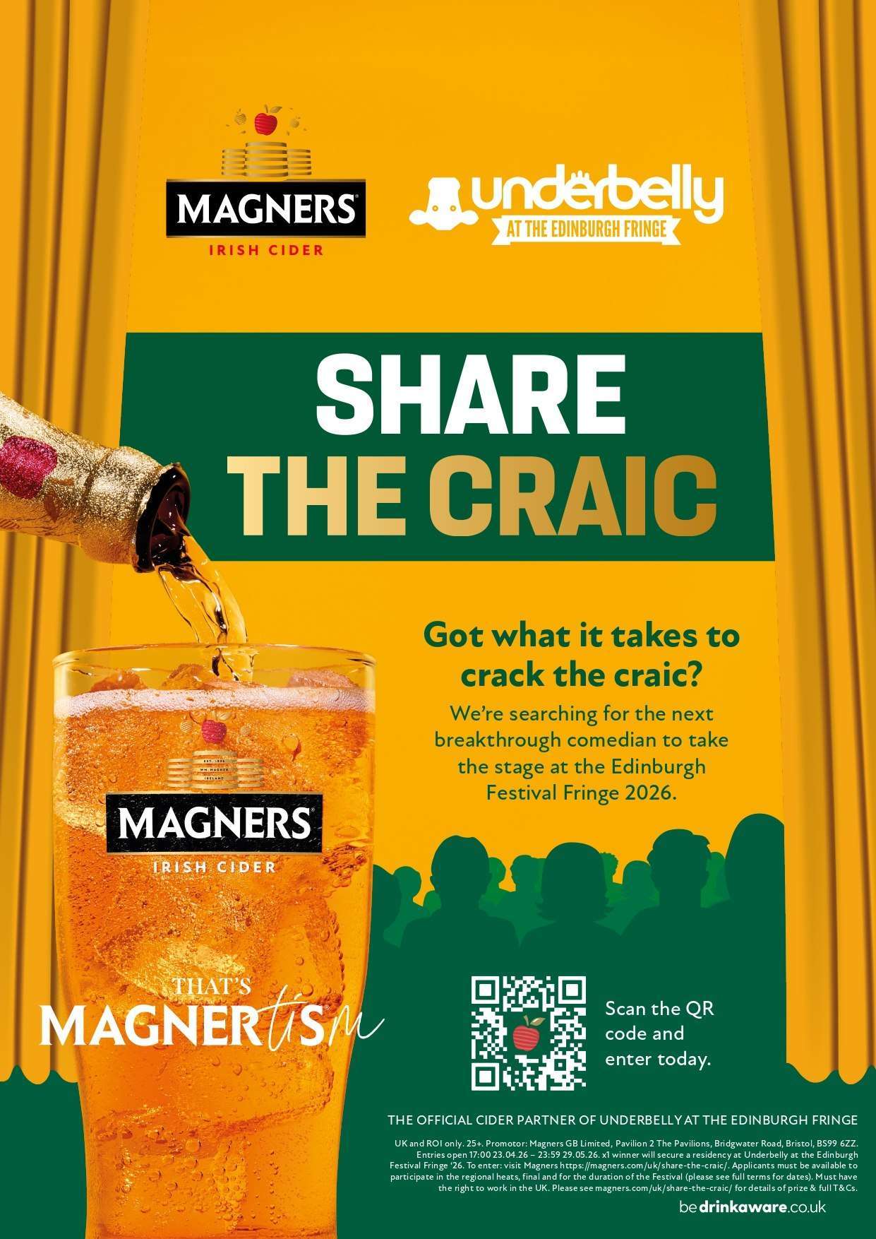 Magners “Share the Craic” comedy competition