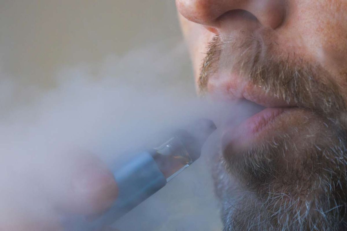 Man using a vape