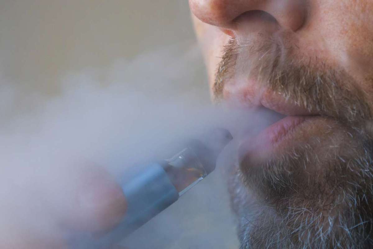 Man using a vape
