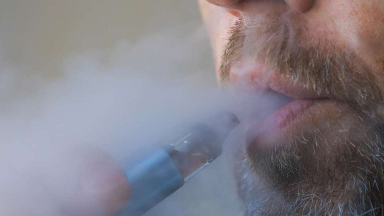 Man using a vape