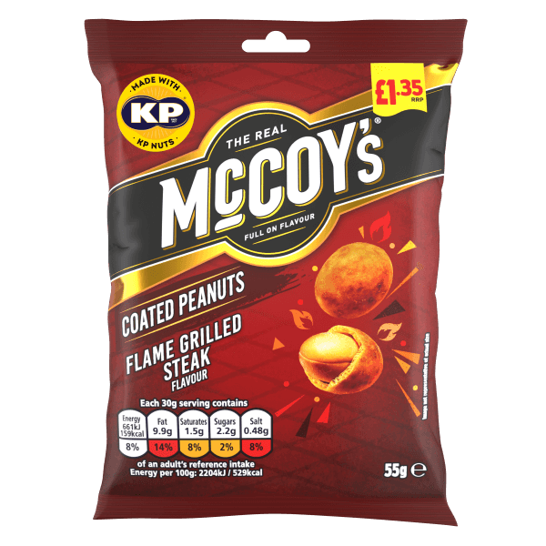 McCoy’s coated nuts launch UK