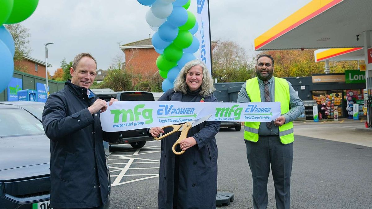 MFG opens EV Power charging hub on Marlborough Road, Swindon
