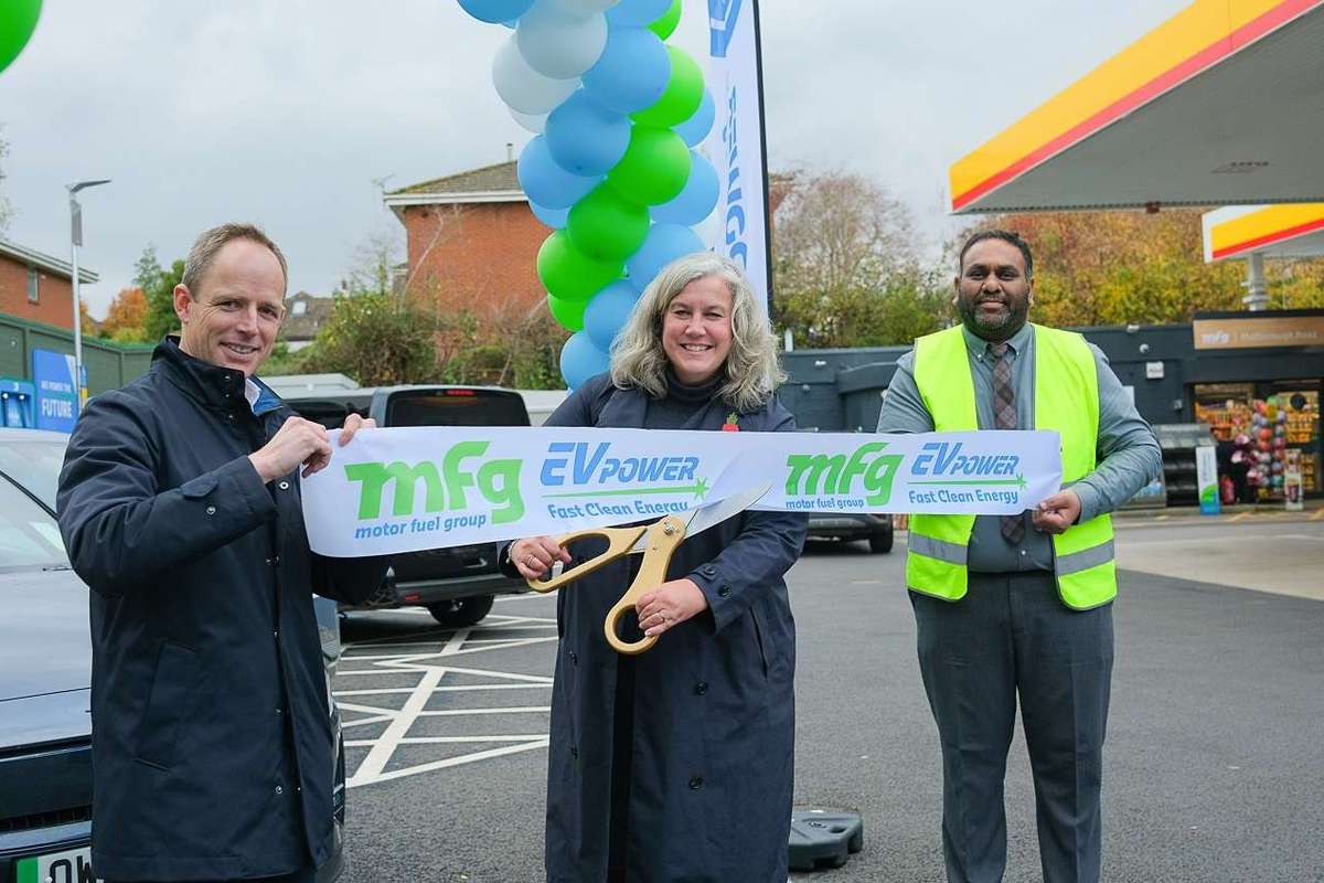 MFG opens EV Power charging hub on Marlborough Road, Swindon