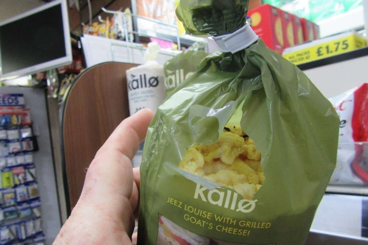 Mice droppings in rice cakes at Maharajah Food and Wine in Golborne Road, London