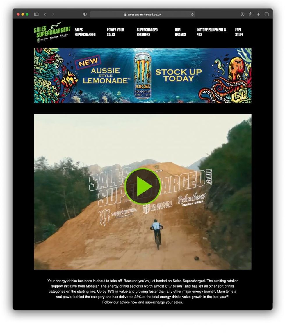 Monster Sales Supercharged Web Intro