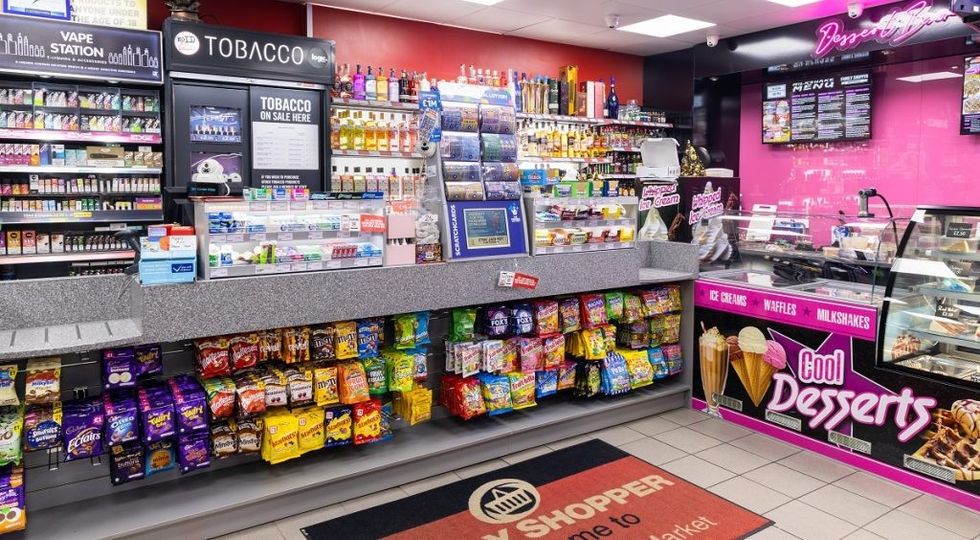 Mos Patel Family Shopper Oldham Image of counter display