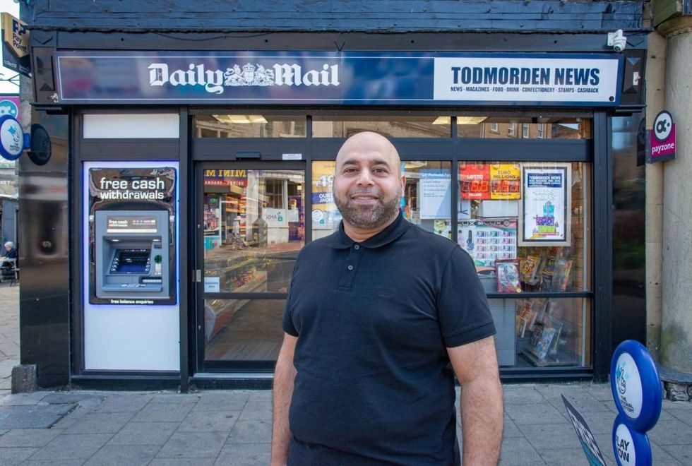 Muntazir Dipoti outside shop