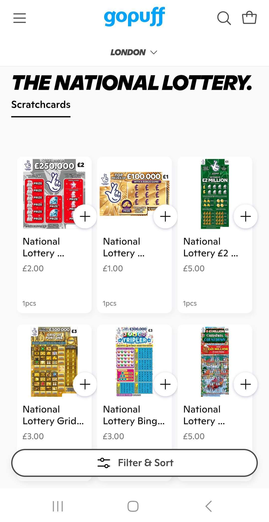 National Lottery home delivery