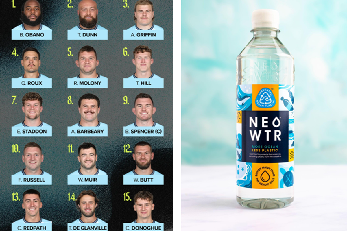NEO WTR ocean-bound plastic bottles now hydrating Bath Rugby athletes and fans