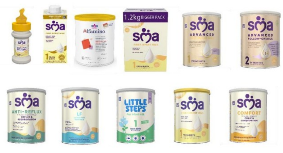 Nestle SMA infant formula recall UK