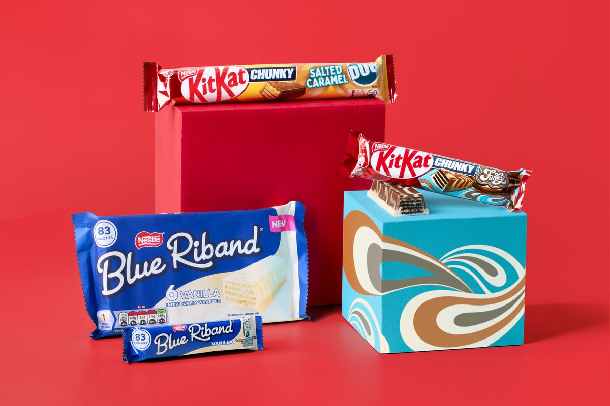 Nestlé unveils KitKat Chunky Funky, Salted Caramel Duo, and Blue Riband Vanilla in UK