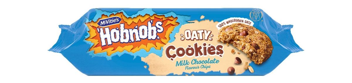 New McVitie’s Hobnobs Oaty Cookies with milk and dark chocolate flavour chips