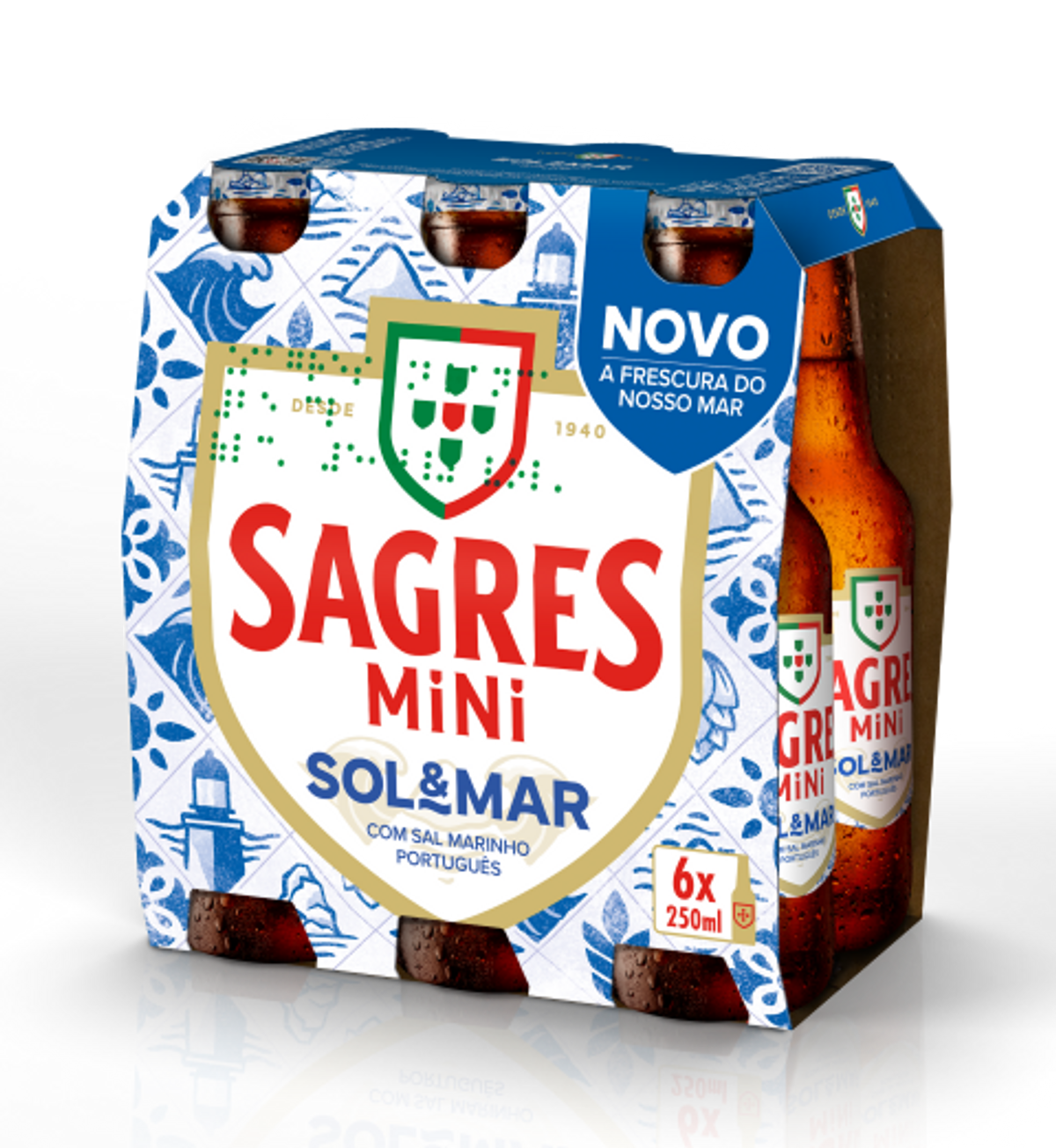 New Sagres Sol & Mar Portuguese beer with sea salt launches in the UK, offering a light, zesty and refreshing 4% ABV summer lager.