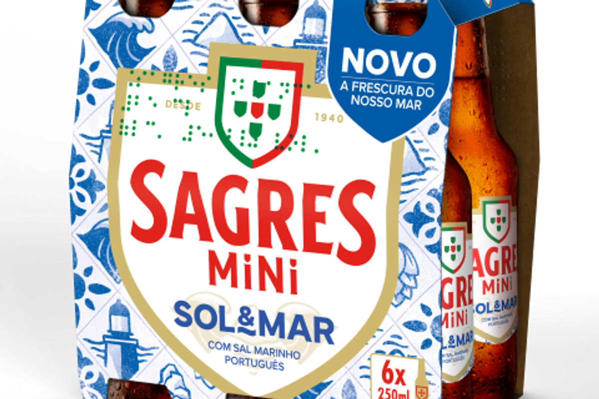 New Sagres Sol & Mar Portuguese beer with sea salt launches in the UK, offering a light, zesty and refreshing 4% ABV summer lager.