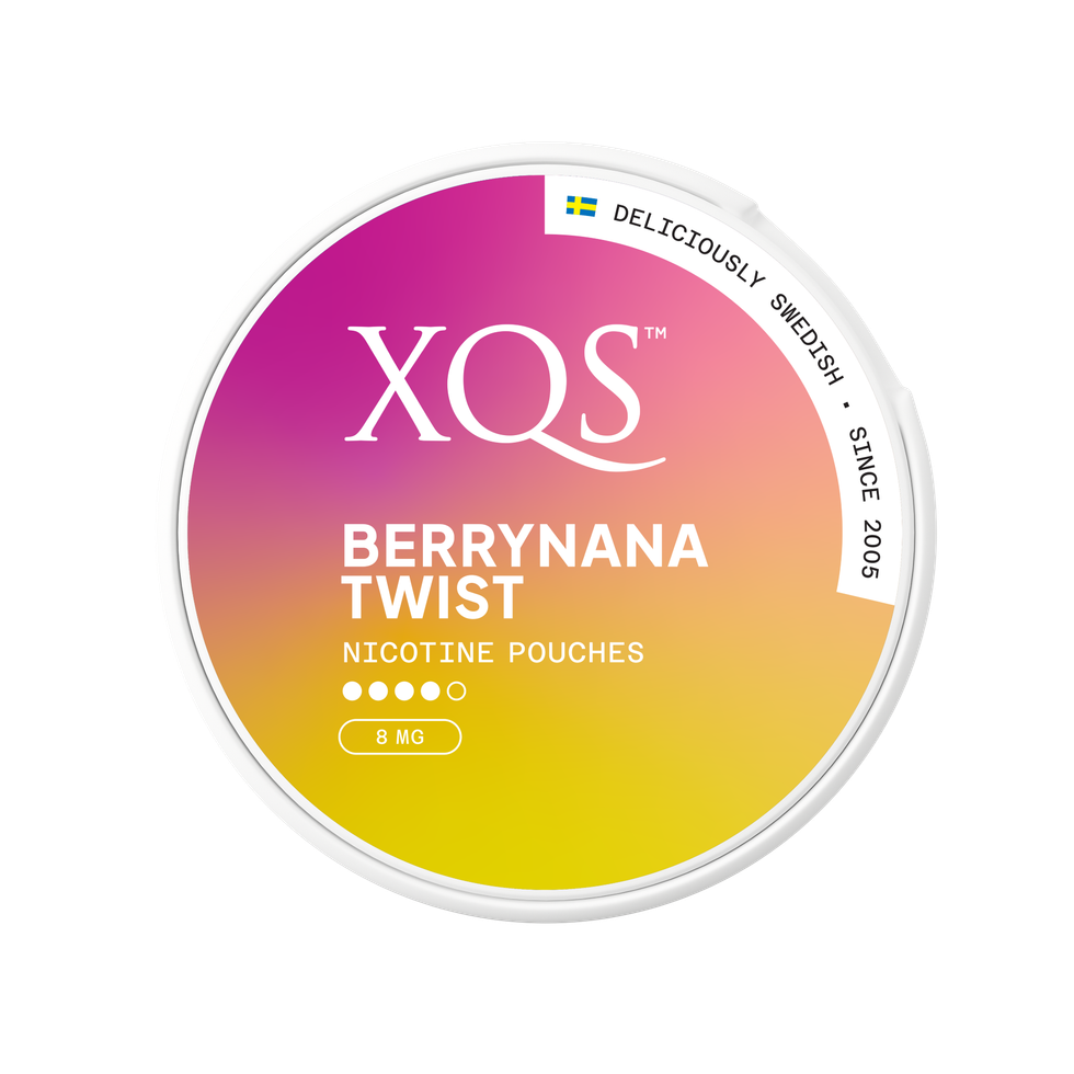 New XQS Nicotine Pouches: Raspberry, Strawberry and Berrynana