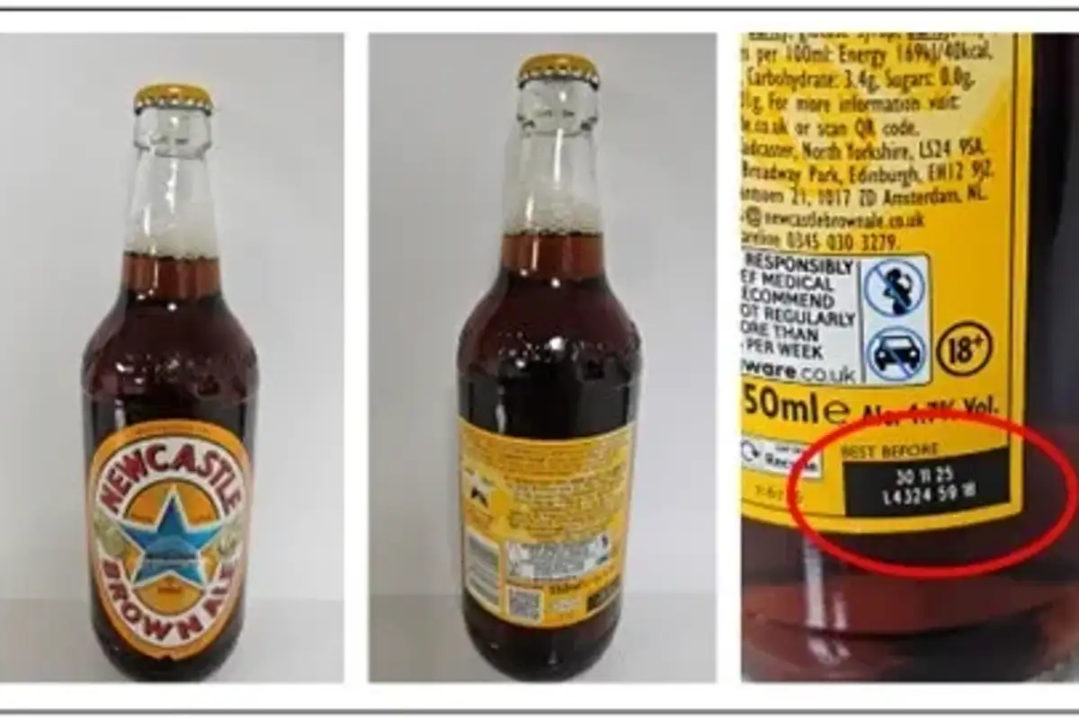 Newcastle Brown Ale bottles