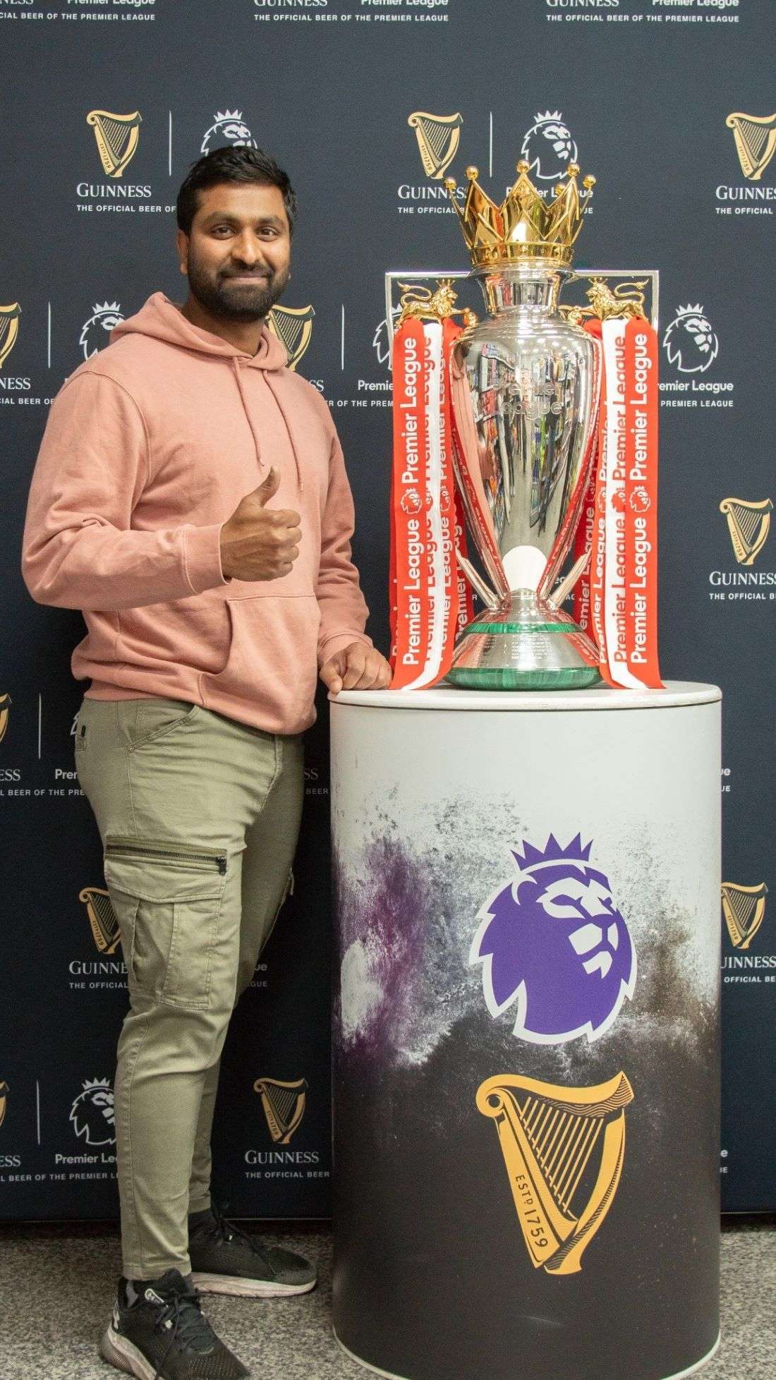 Newcastle retailer Guinness Premier League trophy visit