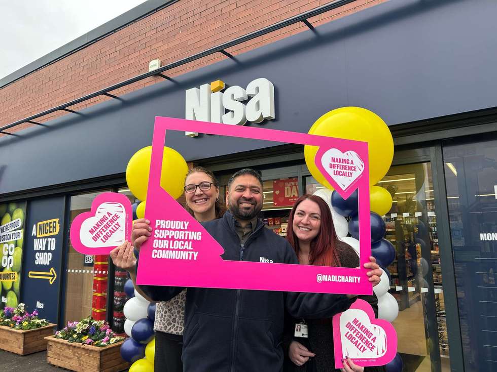 Nisa Dallam donation £1500 Making a Difference Locally