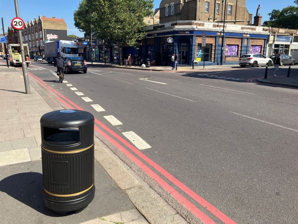 Norbury High Street bin censored