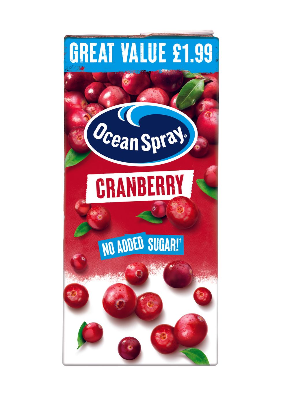 Ocean Spray Cranberry Classic juice bottle with refreshed packaging for 2025 UK market