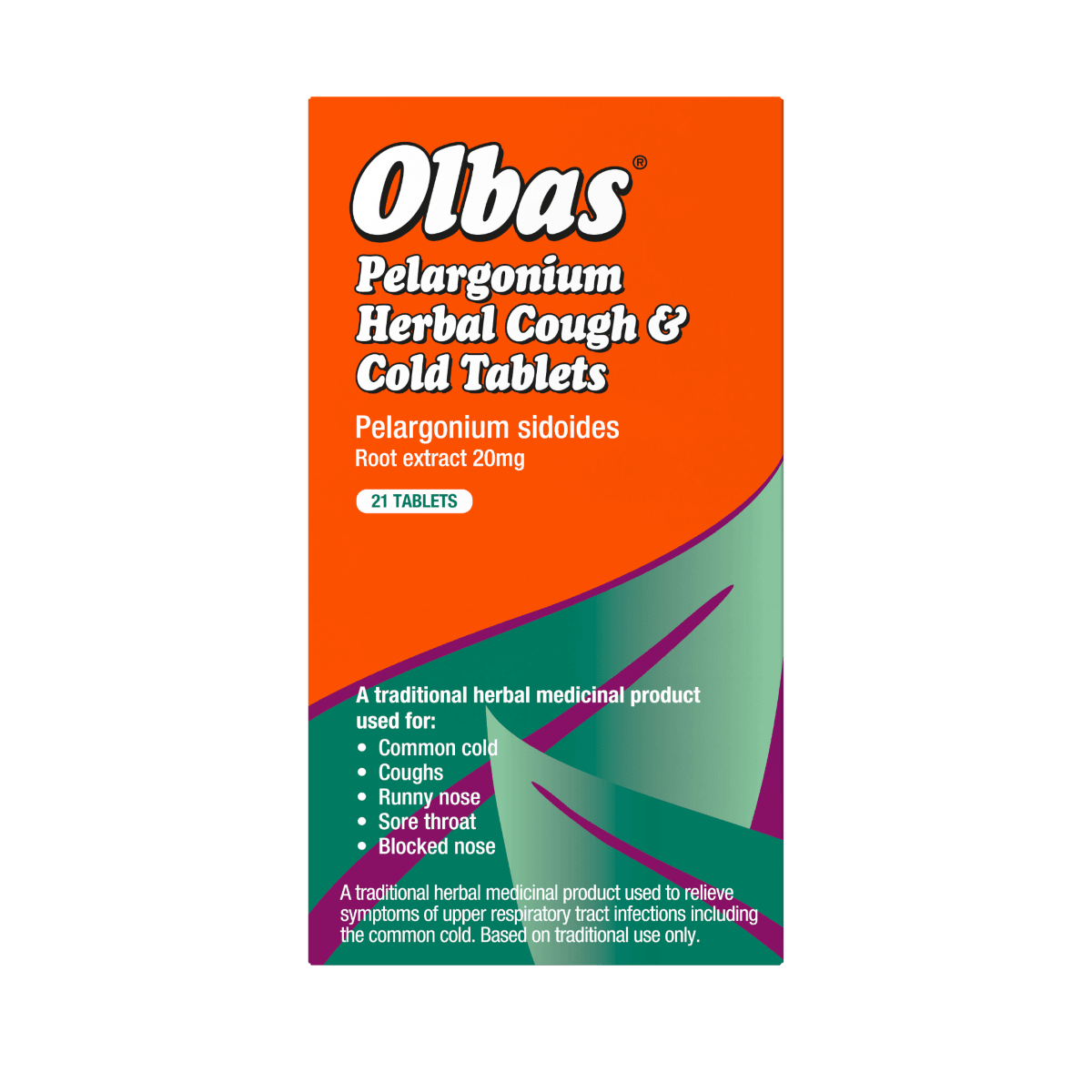 Olbas Pelargonium Herbal Cough & Cold Tablets