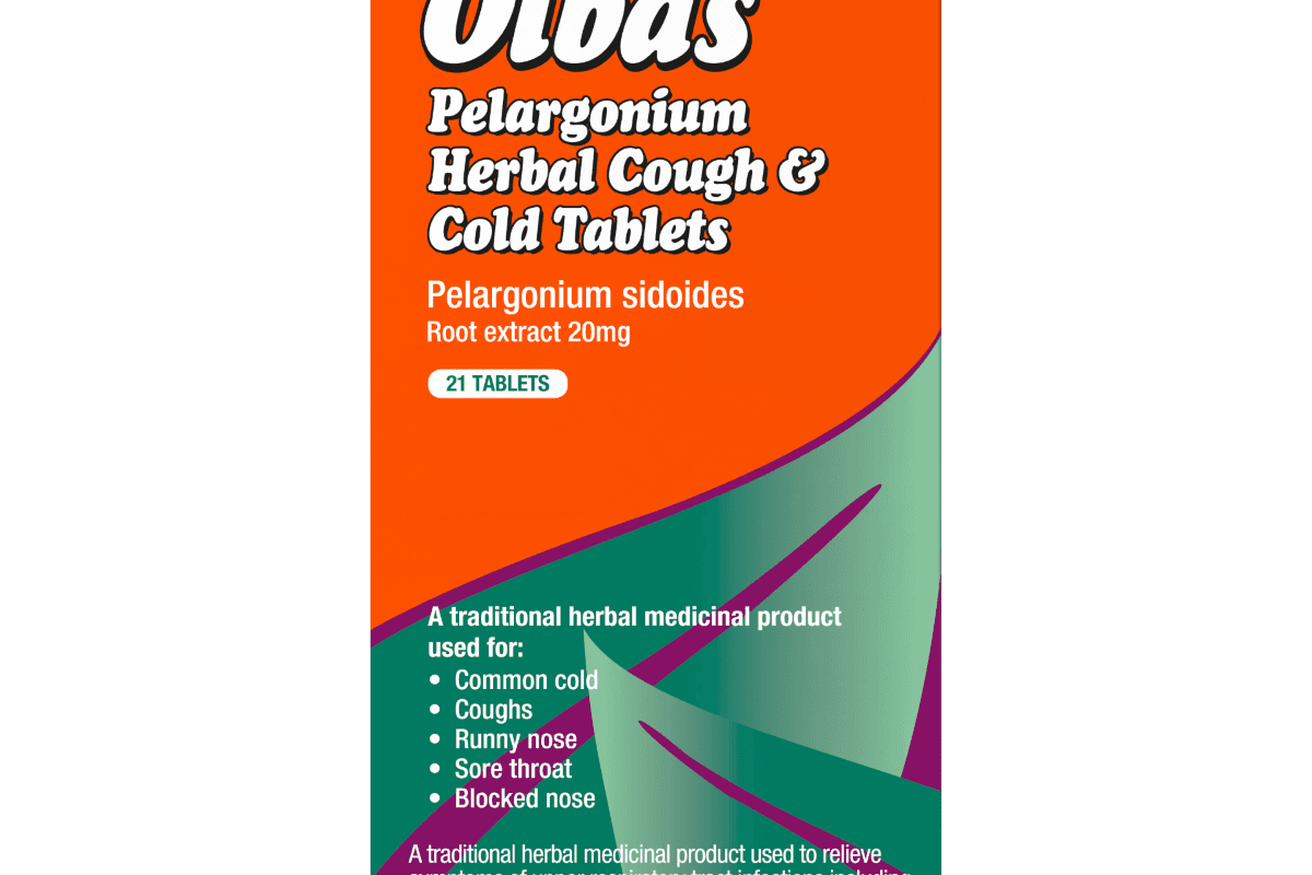 Olbas Pelargonium Herbal Cough & Cold Tablets