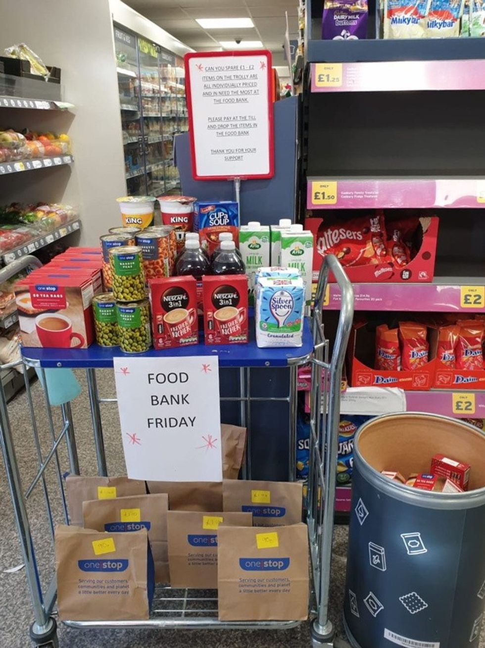 One Stop Food Bank Donations