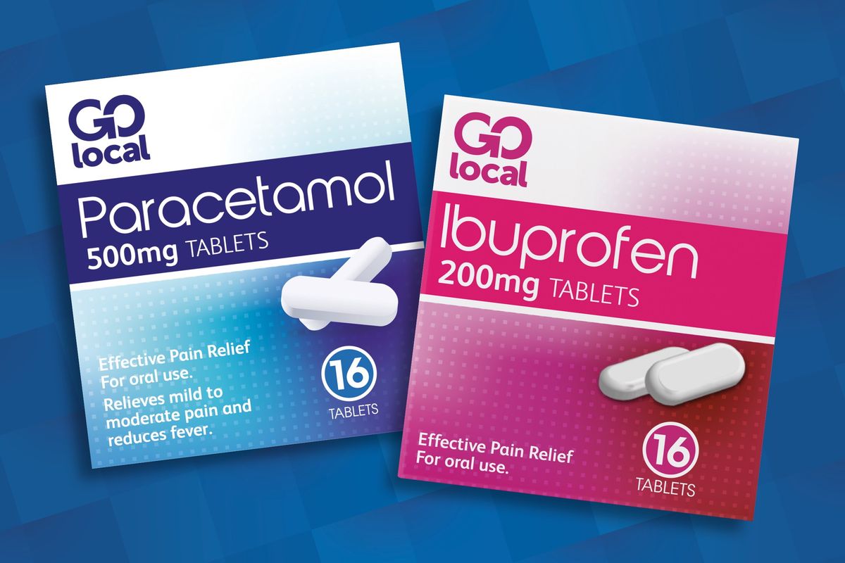 Paracetamol 500mg Tablets and Ibuprofen 200mg tablets