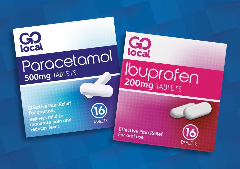 Paracetamol 500mg Tablets and Ibuprofen 200mg tablets
