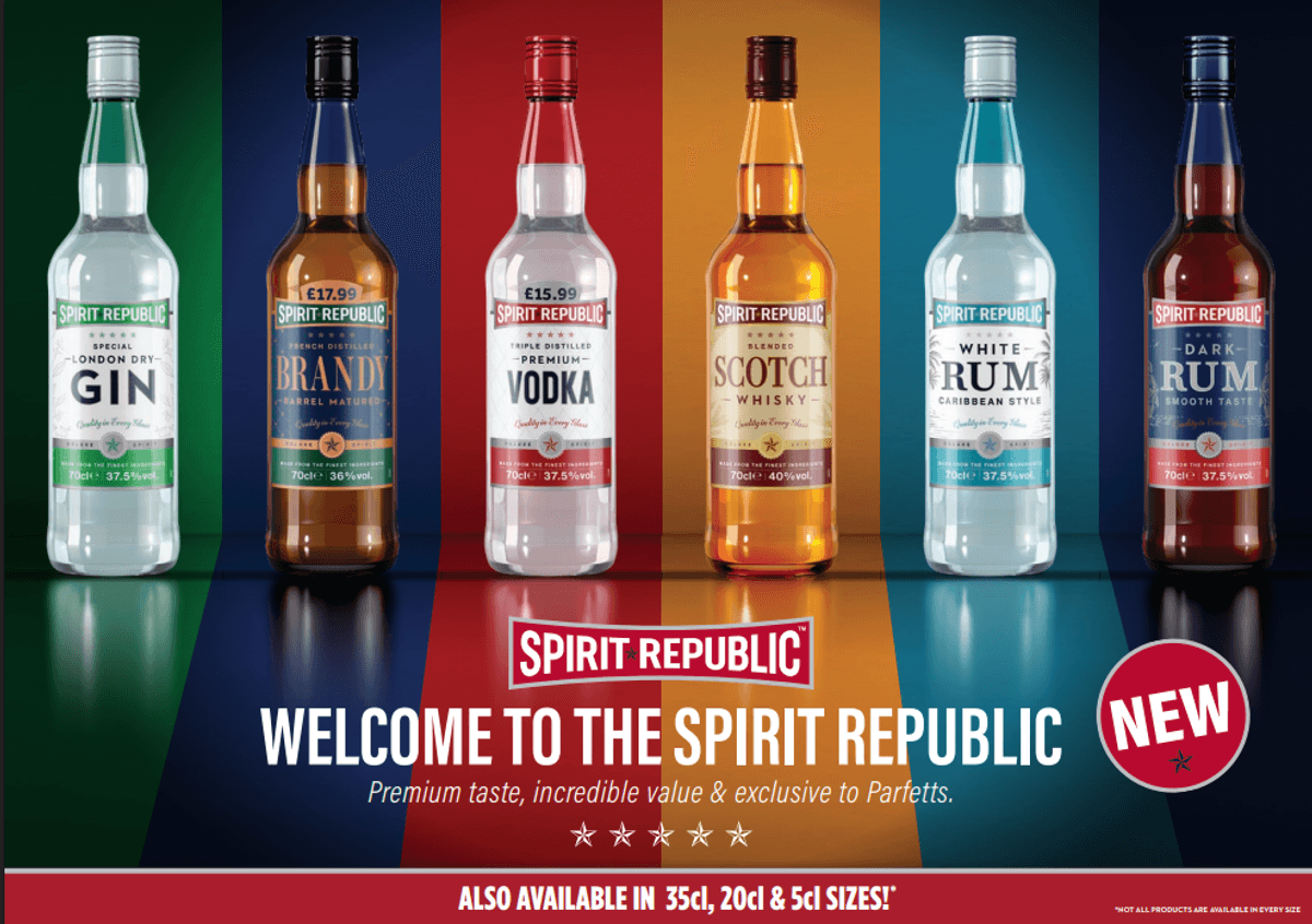 Parfetts Launches Own-Brand Spirits Range for Retailers