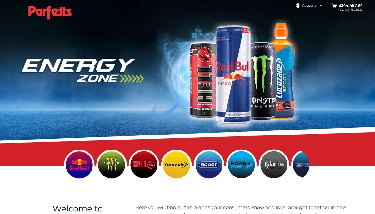 Parfetts Red Bull digital category zone