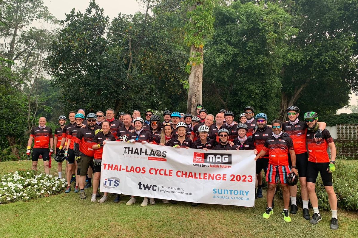 Food retail sector cyclists raise over £1m for landmine clearance charity