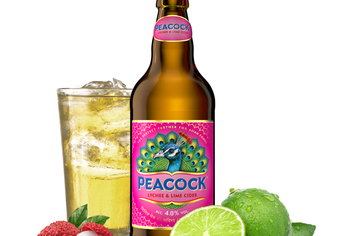 KBE launches new Lychee & Lime flavoured cider for Peacock brand