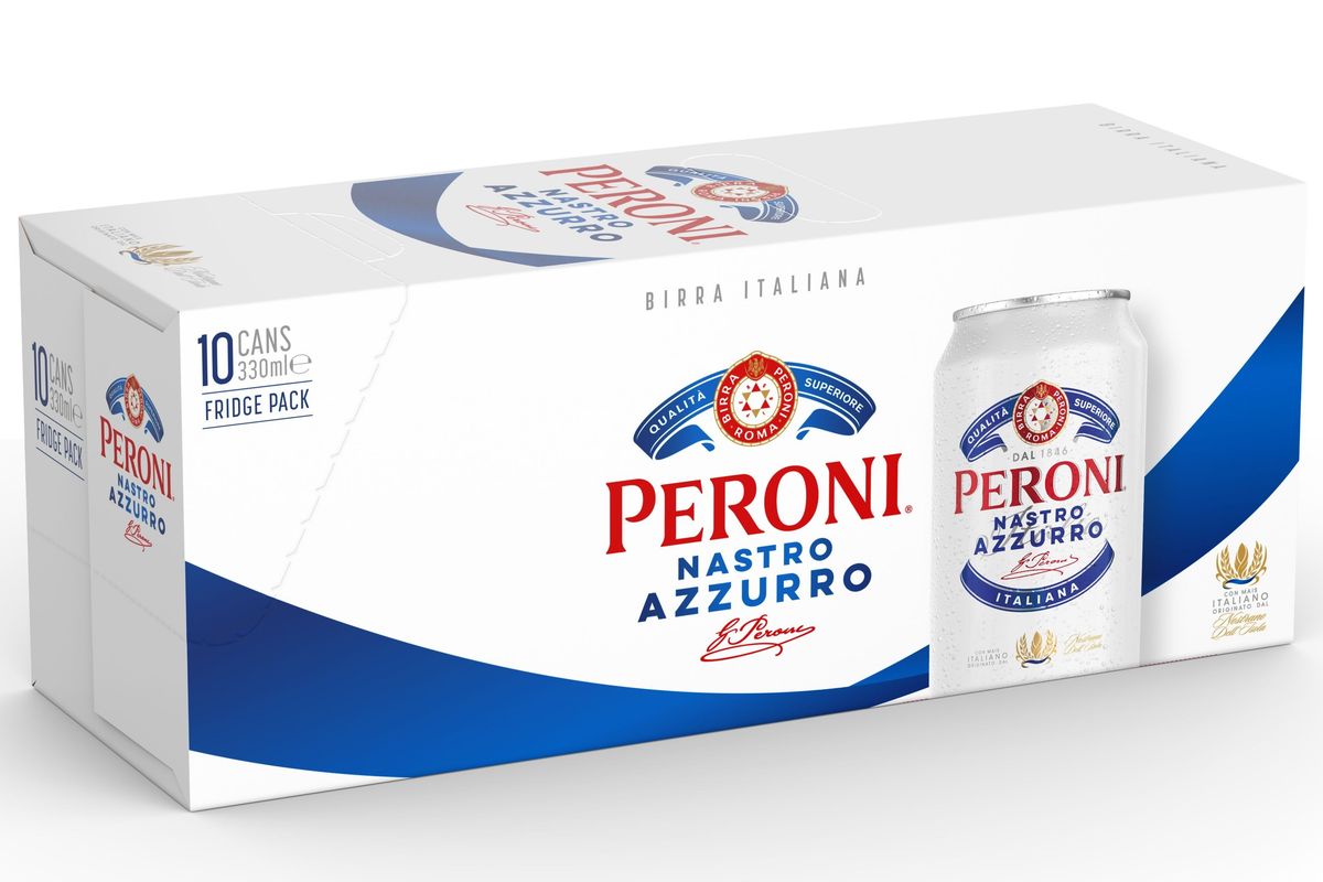 Peroni Nastro Azzurro introduces stubby cans for premium beer lovers