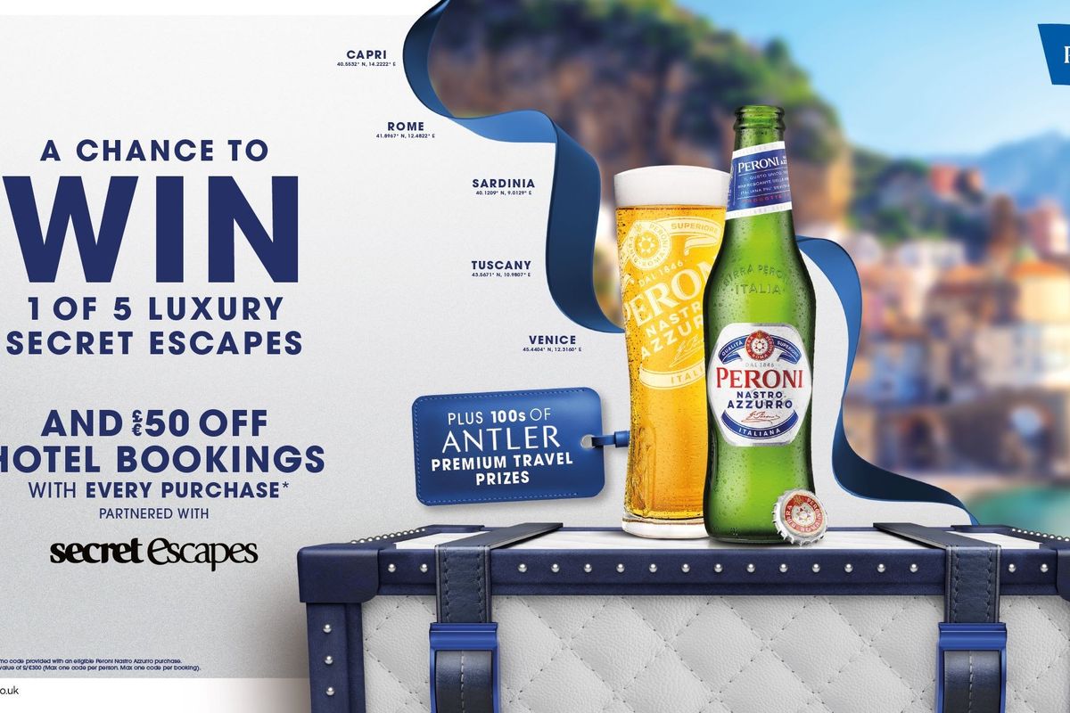Peroni gives shoppers chance to 'aperitivo in paradise' with secret escapes