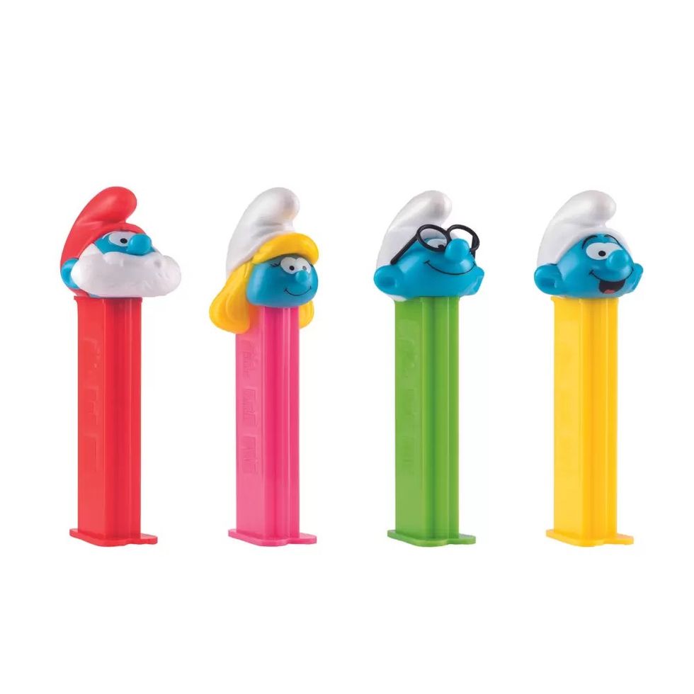 pez smurfs