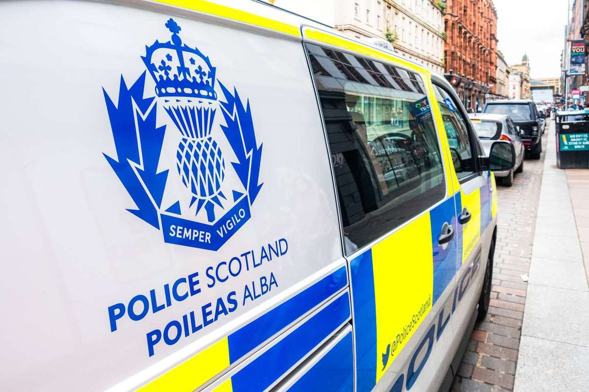 Police Scotland van in Glasgow
