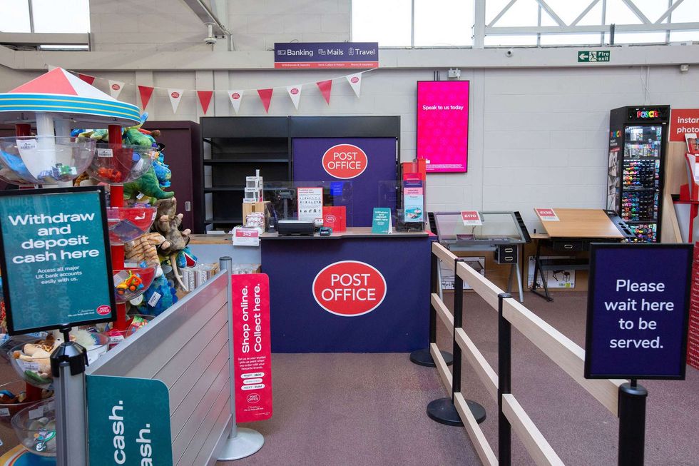 Post Office counter in Hobbycraft Southampton