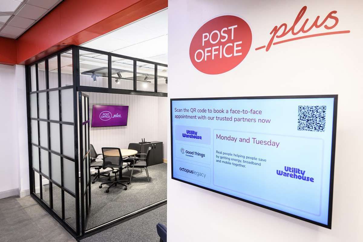 Post Office Plus room at Derby City Post Office