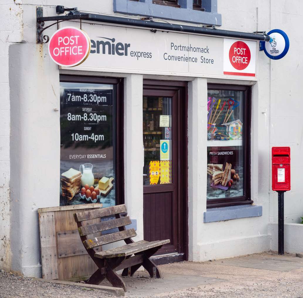 Premier Express convenience store and post office in Portmahomack, Scotland