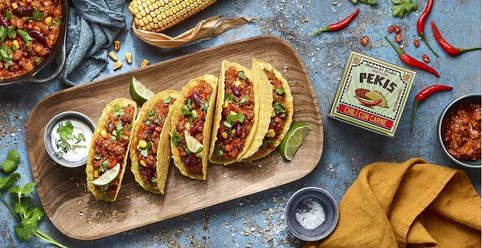 Premium Quality Taco Fillings \u2013 Chicken Jalapeno, Tikka Masala, Teriyaki & Chilli Con Carne