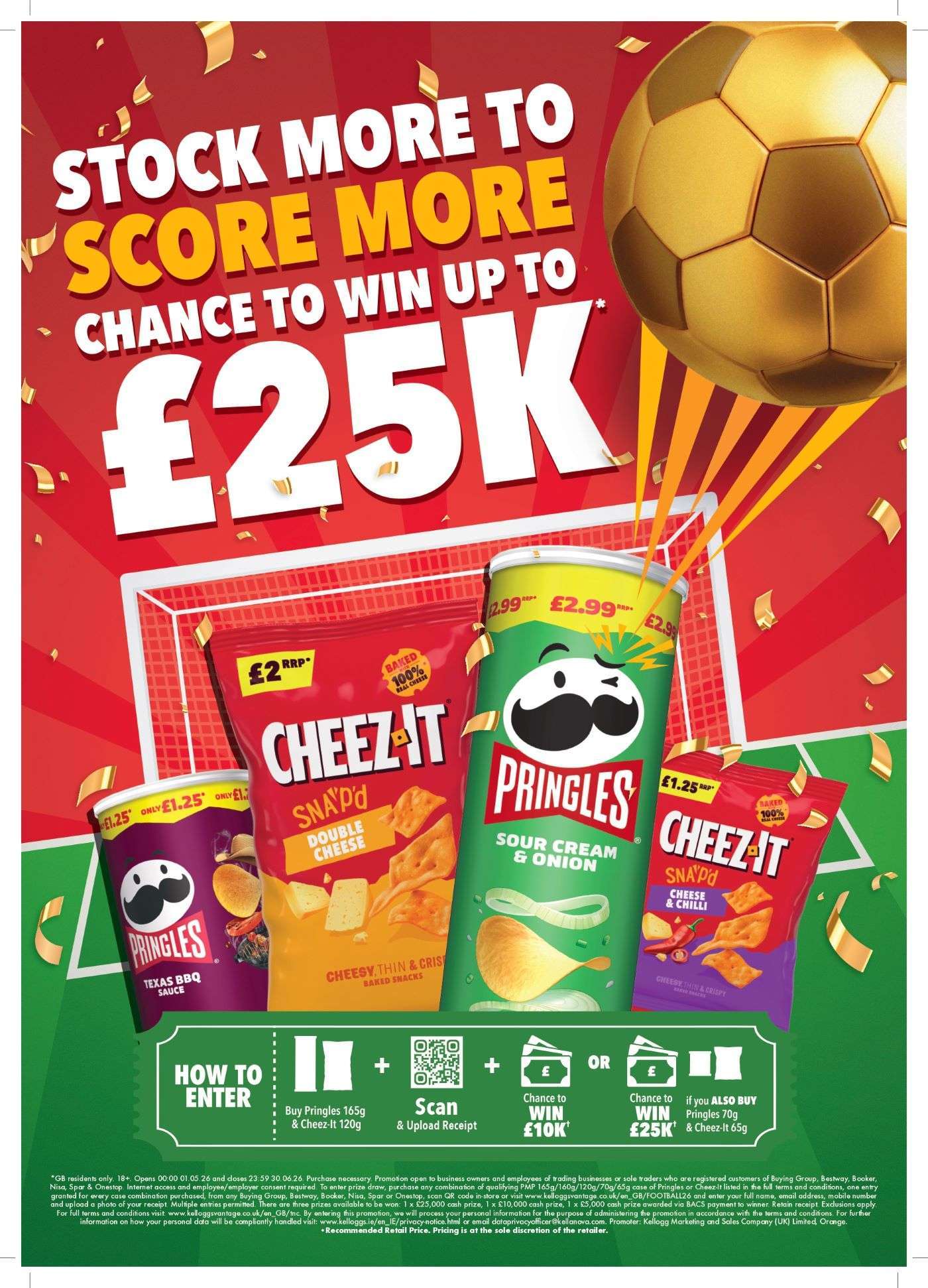 Pringles and Cheez-It kick off football competition