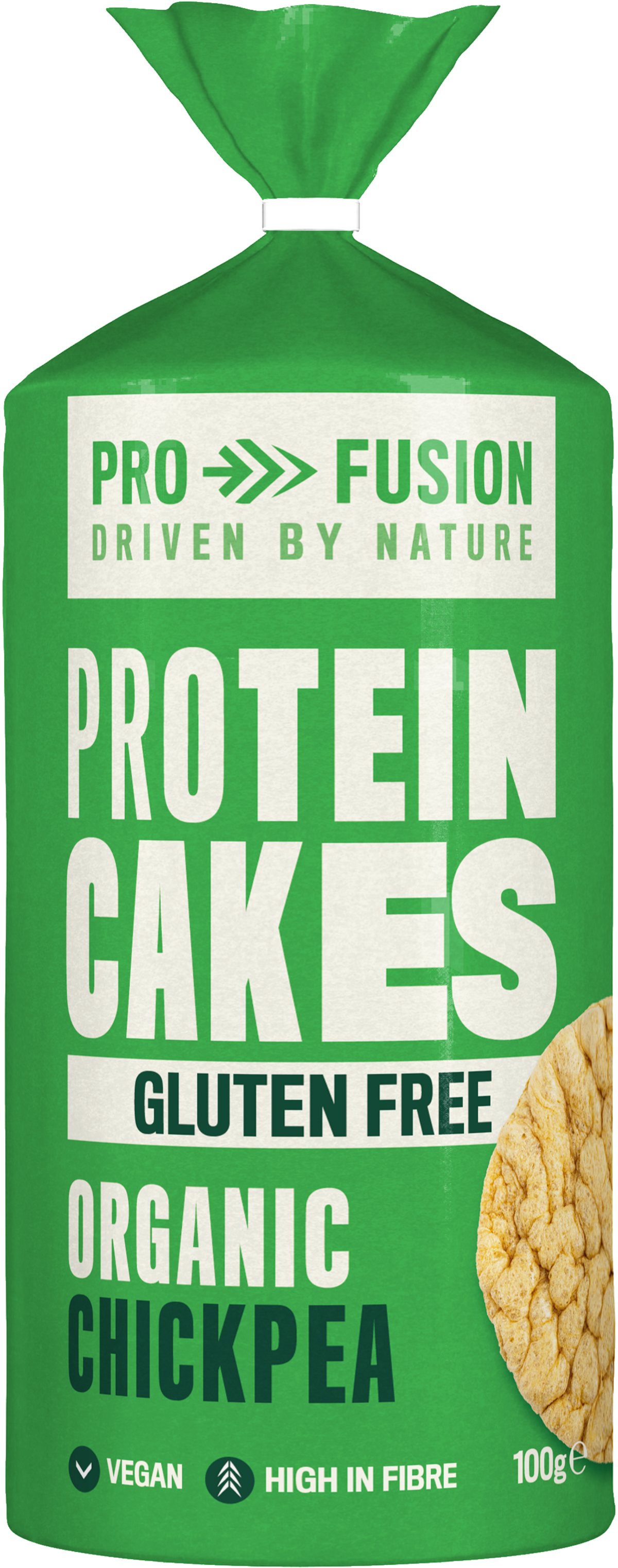 ProFusion Organic Chickpea Protein Cakes – gluten-free, vegan, high in fibre snack