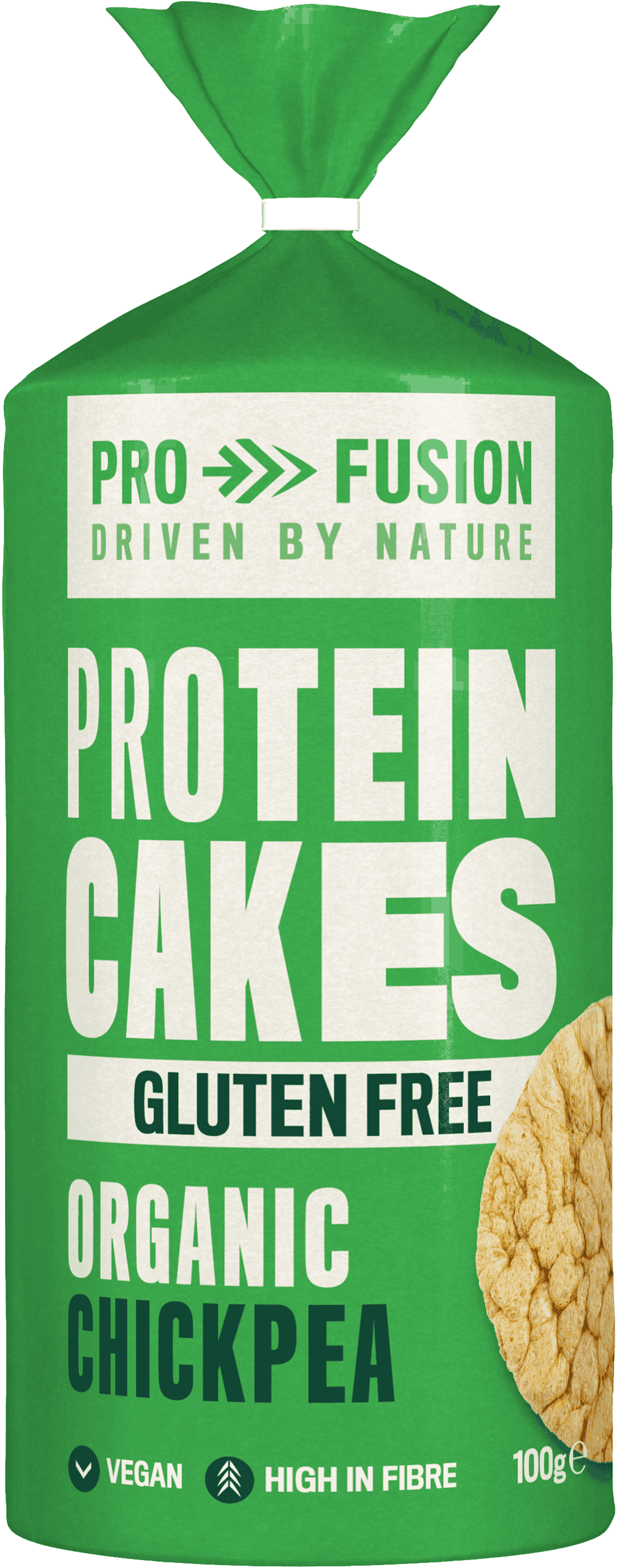ProFusion Organic Chickpea Protein Cakes – gluten-free, vegan, high in fibre snack